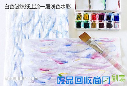 漂亮的皱纹纸手工花包装盒装饰DIY制作图解