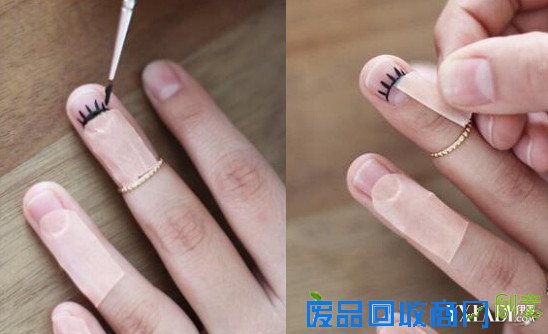 【图】可爱美甲图片 DIY大眼美甲指尖也能放电