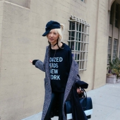 纽约时装周街拍tips 用卫衣凹造型谁还说一点也不酷