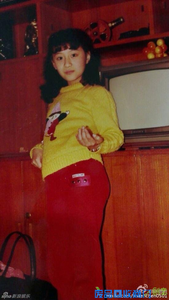 陈德容晒照忆父亲 一家三口婚纱照温馨