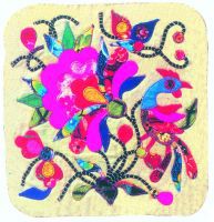 凤戏牡丹（枕头顶）