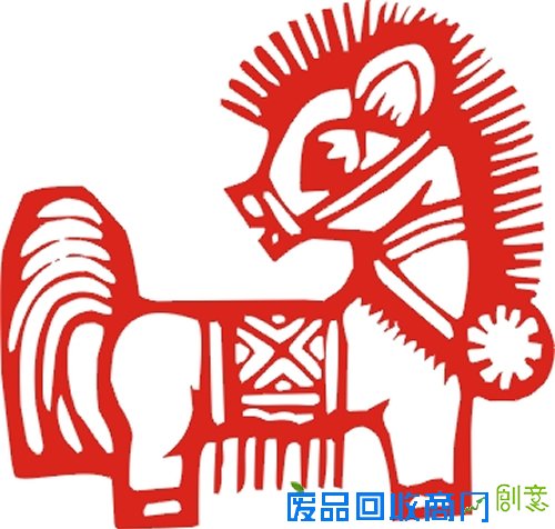午马剪纸