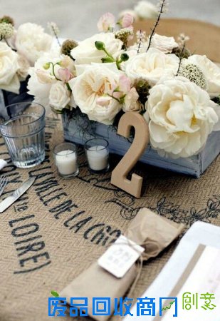 餐桌创意婚礼装饰 让你的婚礼美得羞花闭月