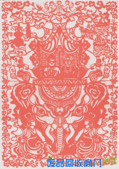 精彩剪纸作品赏析-郑和下西洋