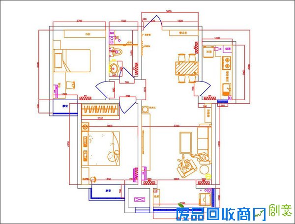 看案例选产品:90平米两居婚房的装修选材全攻略