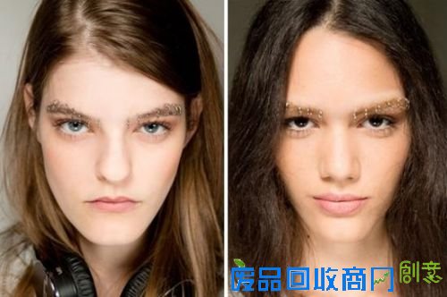 秀场模特的眉妆