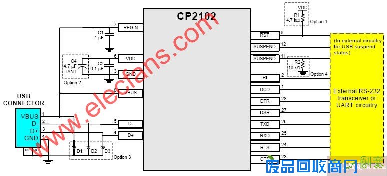 自制usb转串口线 (含电路图)