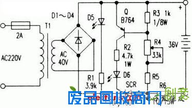 自制电动自行车快速充电器原理图图
