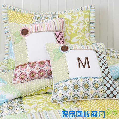 旧物再利用 DIY布艺靠垫创意无极限