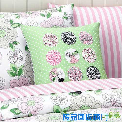 旧物再利用 DIY布艺靠垫创意无极限