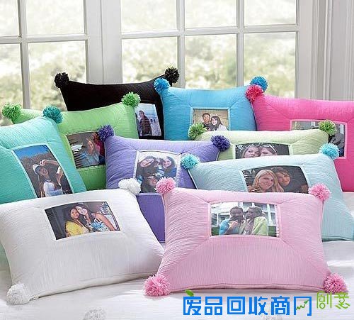 旧物再利用 DIY布艺靠垫创意无极限