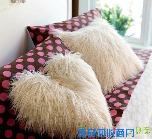 旧物再利用 DIY布艺靠垫创意无极限