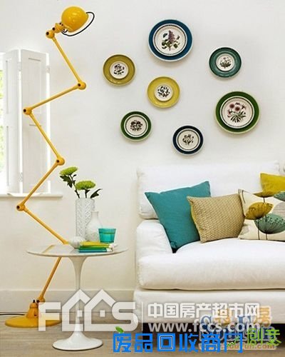 盘子总动员，收藏盘变身家装魅力饰物，diy开辟自家挂墙