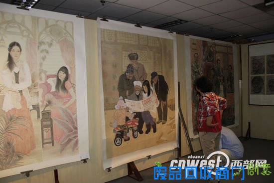 榆林市举办书画剪纸作品展 105件作品集中亮相