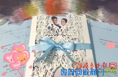 吴奇隆刘诗诗婚礼请柬曝光小清新 盘点明星婚礼请帖:高圆圆赵又廷剪纸风 (图