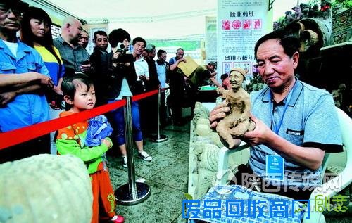 绥德泥人亮相第五届西部非物质文化遗产展（图片）