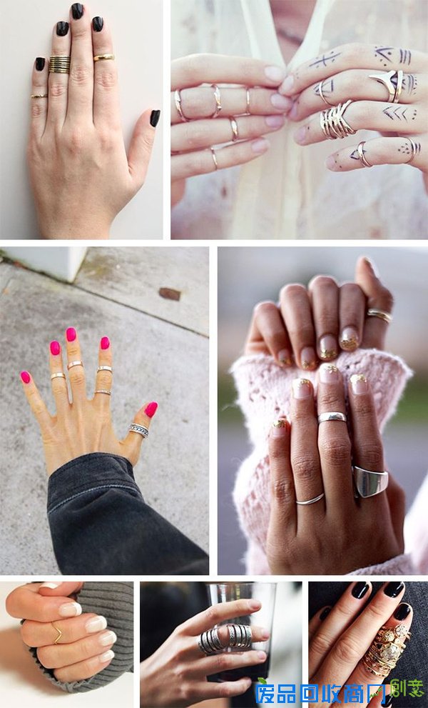 天天向尚｜一枚怎么够？指节戒叠搭时髦一夏