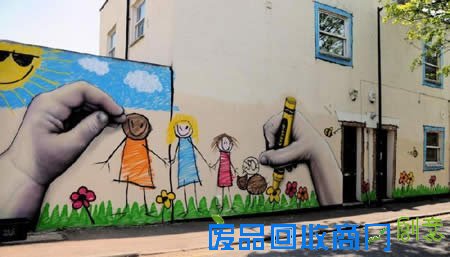 趣味创意涂鸦 街头艺术也是另一种艺术