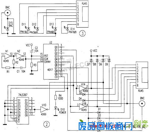 自制简易网线测试器