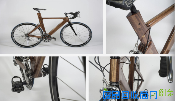 自制胡桃木车架 让你的自行车最拉风