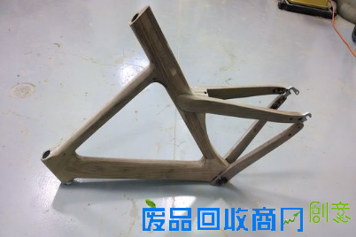 自制胡桃木车架 让你的自行车最拉风