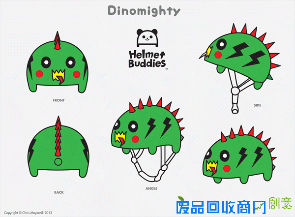 熊孩子专属 时尚可爱又逗趣的头盔贴纸