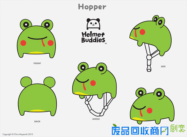 熊孩子专属 时尚可爱又逗趣的头盔贴纸