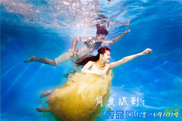 2016年上海最火的水下婚纱摄影系列《水下有约》
