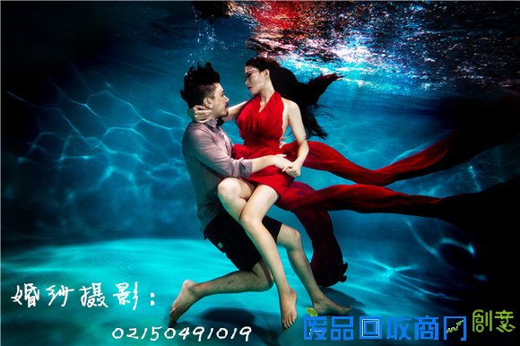 2016年上海最火的水下婚纱摄影系列《水下有约》