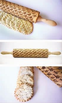 动物印花擀面杖（猛兽印花曲奇好洋气对不对！）