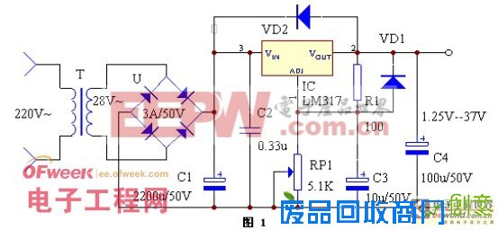 一款可调稳压电源电路设计方案