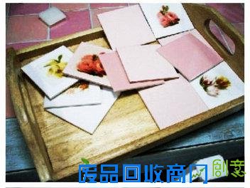 【DIY】瓷砖碎了要扔吗？可以拿来做成托盘啊！