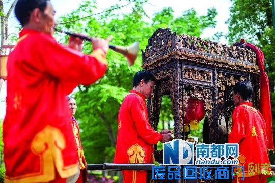 锣鼓柜是杏坛有代表性的民俗活动。南都记者 郑俊彬 摄