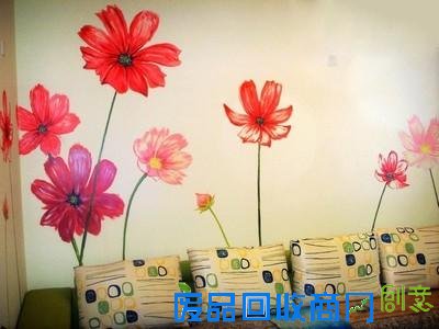 卧室电视背景墙效果图 经济实惠的DIY墙贴