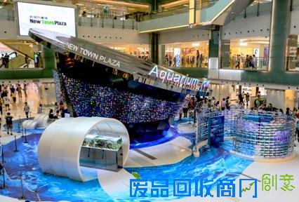 香港新城市广场变身全港首个室内互动水族馆