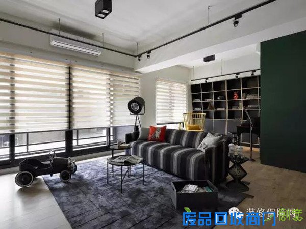 时尚年轻态北欧风家居装修设计，黑色系也不觉得压