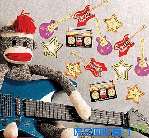用各种乐器图案装饰