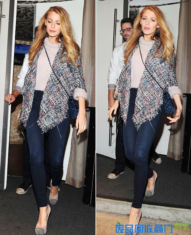 拜倒石榴裙下！“绯闻女孩”布莱克红裙惊艳纽约时装周