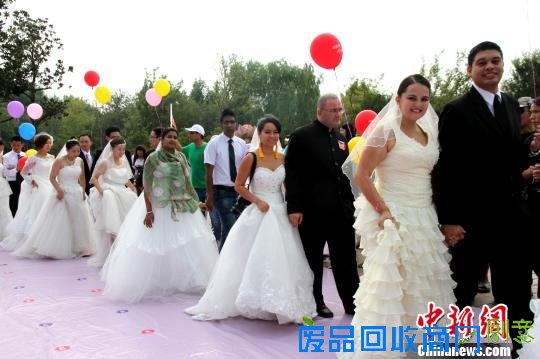 中外258对新人扬州喜结连理续写古城浪漫新传奇