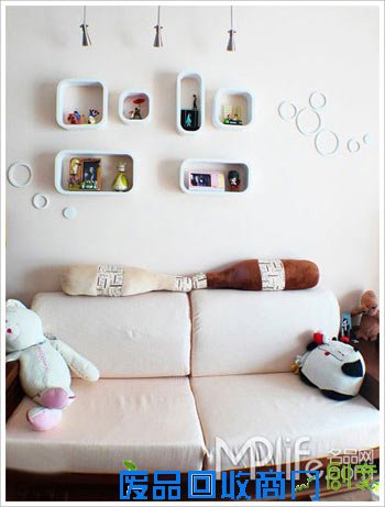 90平米现代两居 网购出来DIY作品