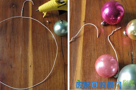 DIY 晾衣架之缤纷圣诞球环 给你的门窗加点“萌”