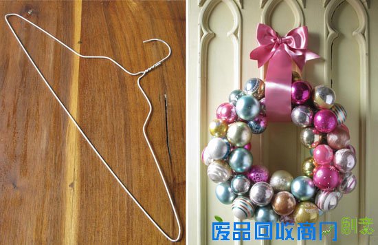 DIY 晾衣架之缤纷圣诞球环 给你的门窗加点“萌”