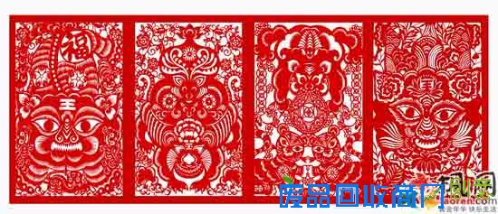 手工制作:老虎剪纸教程图片