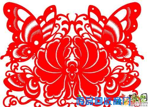 手工制作:简单蝶恋花剪纸教程图片