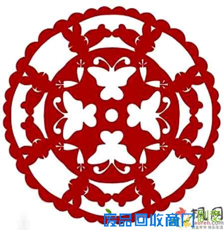 手工制作:三折剪纸教程图片