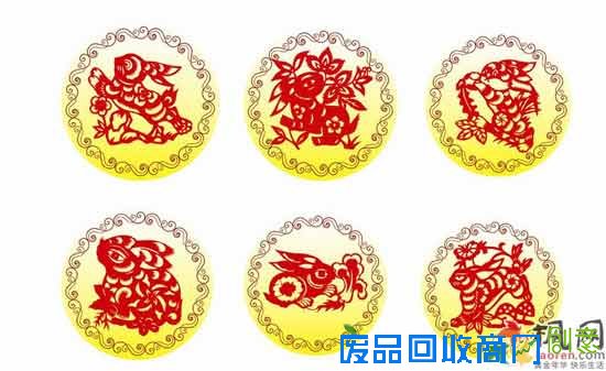 手工小制作:兔子剪纸教程图片