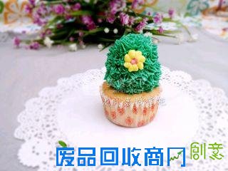 多肉植物纸杯蛋糕的做法步骤：29