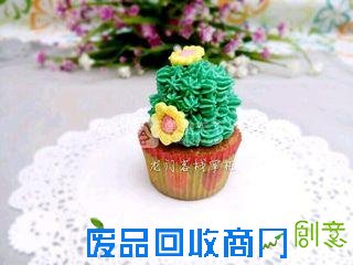 多肉植物纸杯蛋糕的做法步骤：30