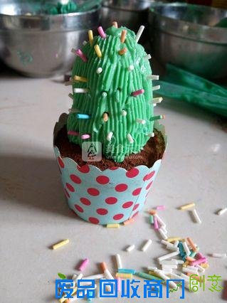 多肉植物纸杯蛋糕的做法步骤：24