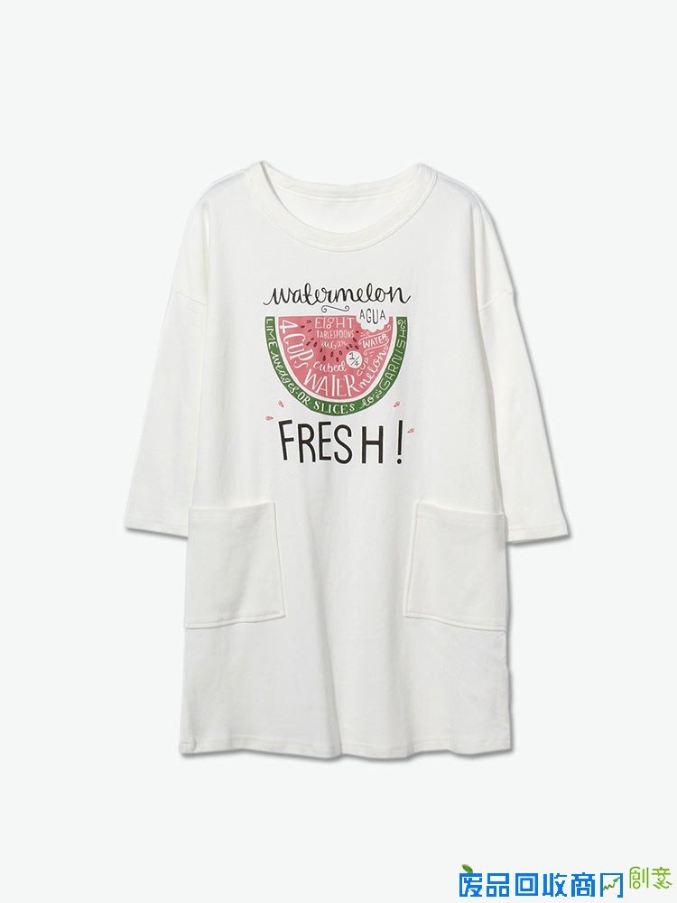 秋売 字母图案休闲T恤